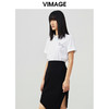 VIMAGE纬漫纪春夏季新款设计感修身短袖小上衣女T恤V1702312 商品缩略图2