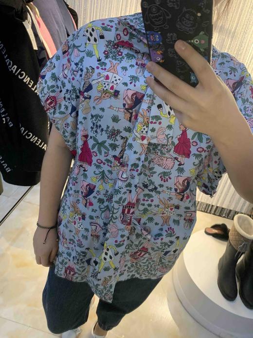 纯棉碎花春纯棉休闲时尚宽松甜美花衬衫C0153 商品图5