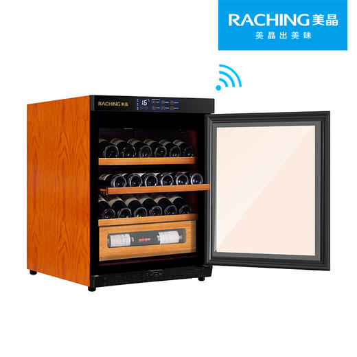 Raching/美晶 W150A-MC 智能wifi红酒柜葡萄酒压缩机实木酒柜冰吧 商品图2