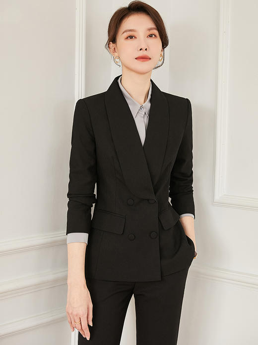 黑色西装套装春款2023年新款外套时尚气质高级感职业西服女装春季 商品图1