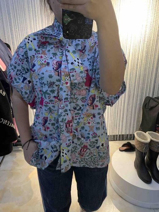 纯棉碎花春纯棉休闲时尚宽松甜美花衬衫C0153 商品图4