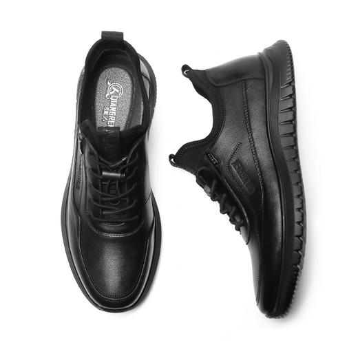 强人运动休闲鞋男头层牛皮拼接透气舒适户外运动旅游鞋跑步鞋 商品图9