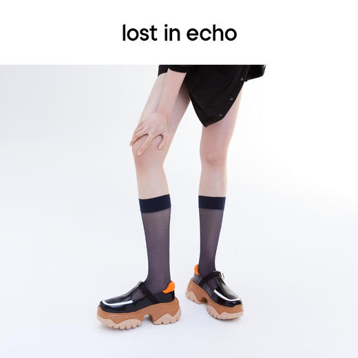 lost in echo 春季鱼骨厚底增高运动鞋玛丽珍鞋老爹鞋女 商品图3