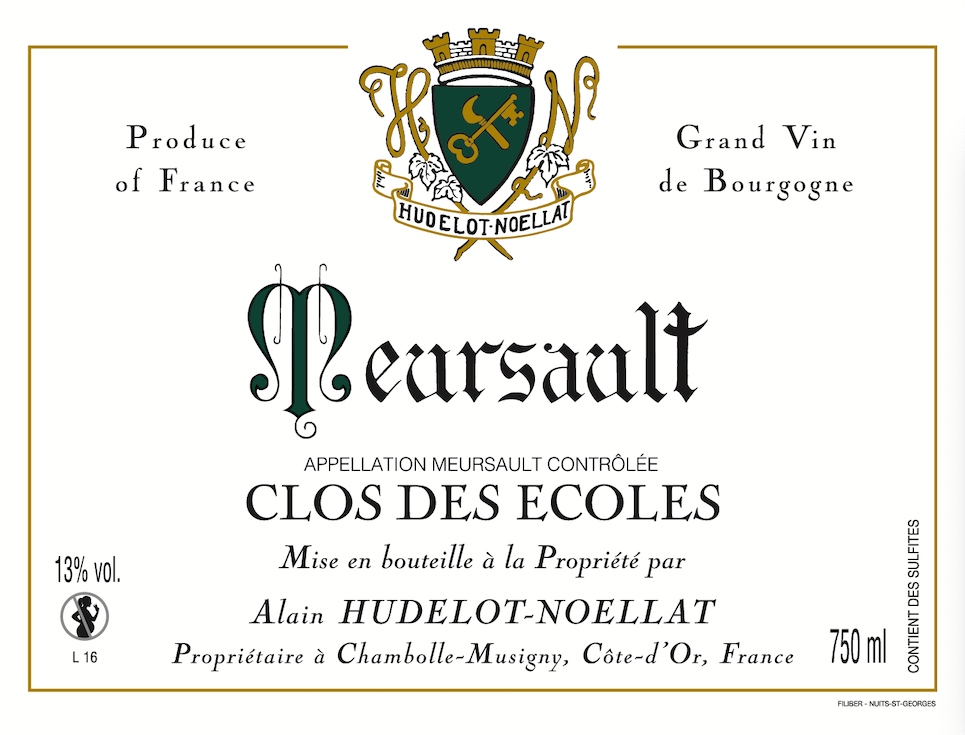 2019/2020 Hudelot-Noellat, Meursault Clos des Ecoles【闪送】（65折）