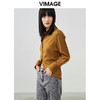VIMAGE纬漫纪春季新款设计感显瘦收腰短款衬衫上衣女V1709309 商品缩略图1