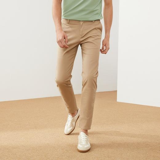 【特价】柒牌男装梭织长裤秋冬新款微弹直筒青年商务休闲潮流百搭裤子	121H71520 商品图1