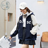ZIHAN紫涵休闲连帽外套女字母撞色棒球服Z2Z01BS234 商品缩略图0