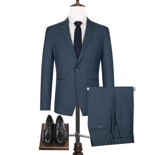 【清仓】柒牌男士正装西装套装商务休闲春秋季新郎伴郎结婚礼服西服两件套 122C70130 商品图4