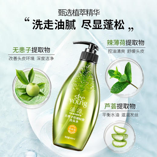 滋源无患子控油清爽洗头水400ml 商品图2