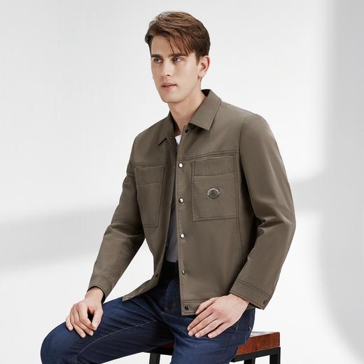 【特价】柒牌夹克外套男时尚青年潮流翻领长袖工装茄克衫122K70030	122K70030 商品图1