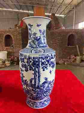 杜芳星:百鸟朝凤双耳爆竹瓶