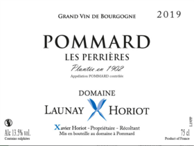 2019 Launay Horiot, Pommard les Perriers VP 1904【闪送】（65折）