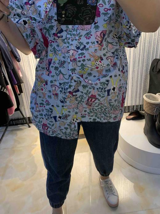 纯棉碎花春纯棉休闲时尚宽松甜美花衬衫C0153 商品图7