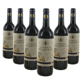 【整箱购买】波里维利亚之门波尔多AOP红葡萄酒 La Porte de Bolleville 6*750ml