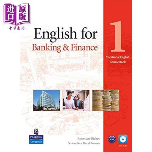 【中商原版】Vocational English for Banking & Finance 1 银行和金融1 职业英语教材带光盘 英文原版 进口图书 培生教育 商品图0