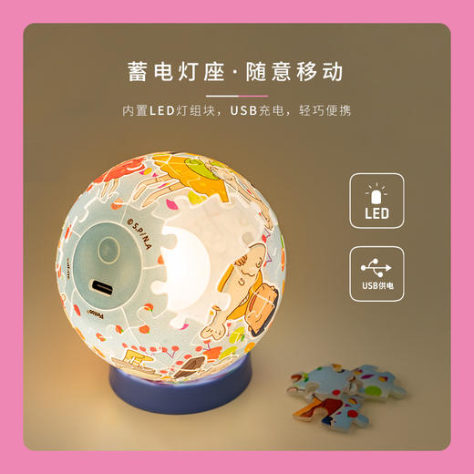 【折扣产品 不退换】3寸灯光球 J1113 樱桃小丸子-发光厨房 商品图4