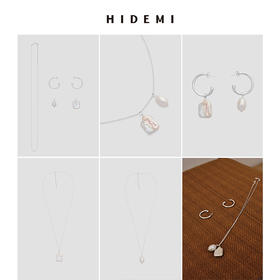 HIDEMI 异形珍珠不对称耳环（送净版项链）