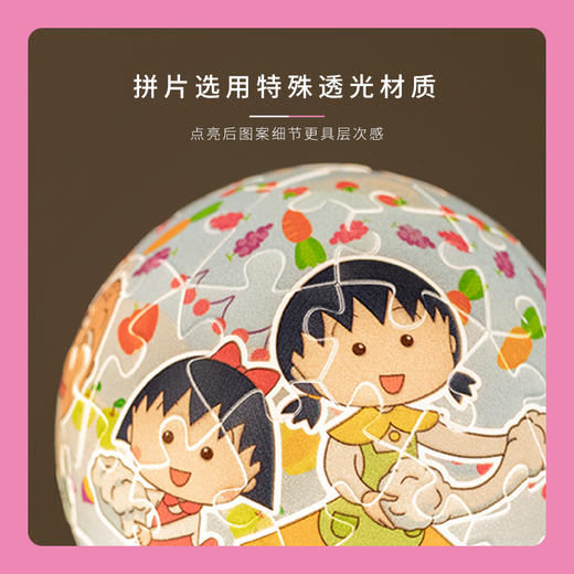 【折扣产品 不退换】3寸灯光球 J1113 樱桃小丸子-发光厨房 商品图3