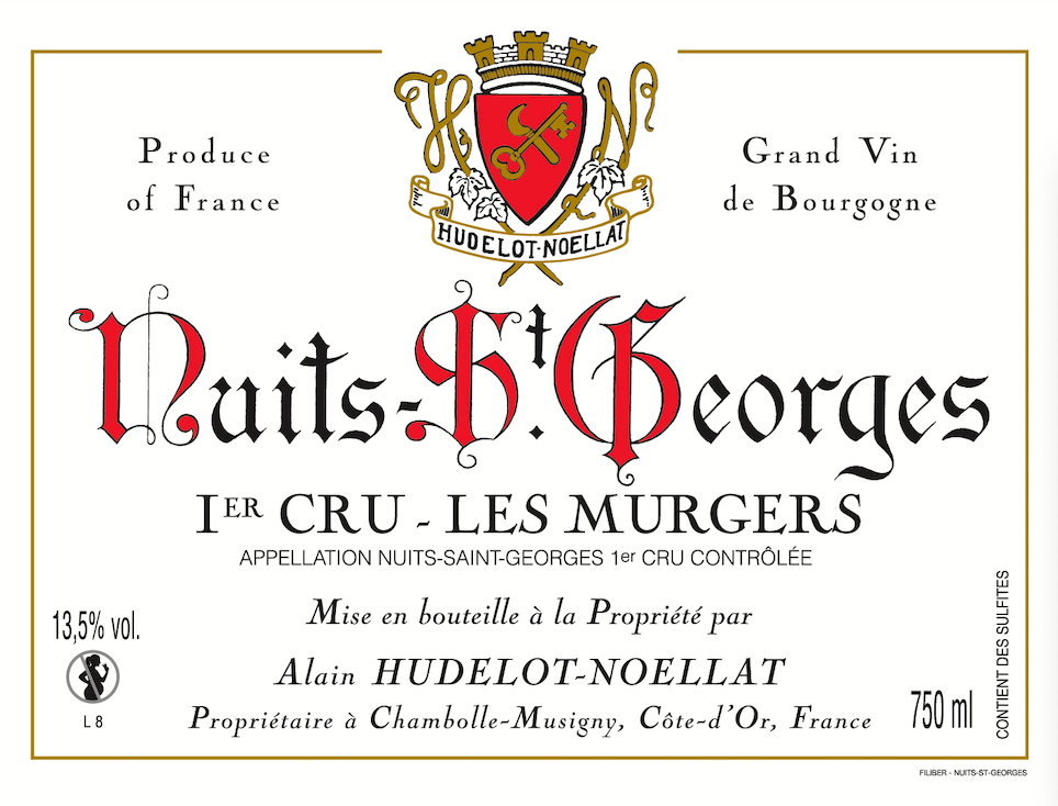 2019/2020 Hudelot-Noellat, Les Murgers Nuits St Georges 1er Cru【闪送】（65折）