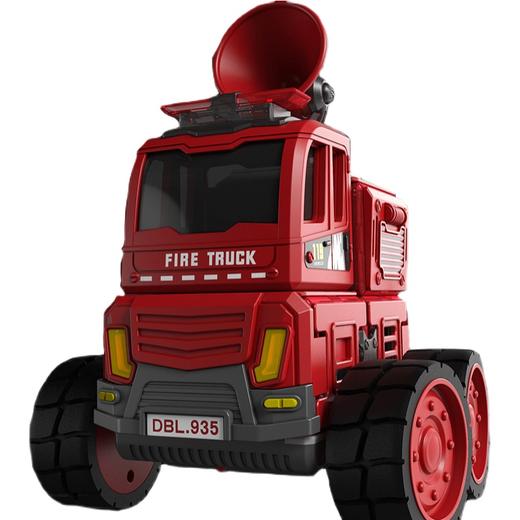 【蛋宝乐】遥控磁力消防车儿童玩具救援组合套装云梯百变工程男孩礼物 商品图3