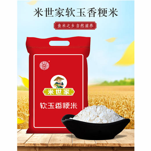【要你型】10kg米世家软玉香粳米 软香甜糯 柔软油润 粒粒饱满 清白透亮 商品图0
