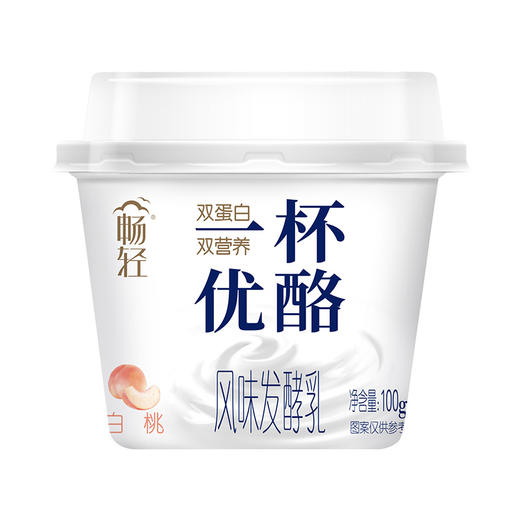 【送活力】伊利畅轻一杯酪乳白桃味量贩装100g*3  双蛋白  双营养 商品图0