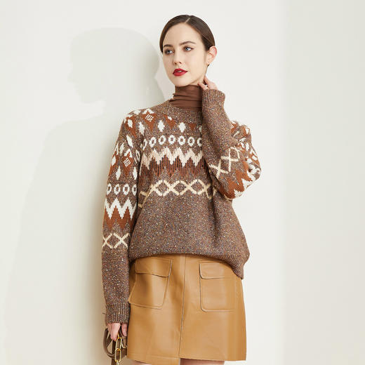 【LD652】瑟俪（斯尔丽高端）个性森女系柔软舒适针织毛衣 商品图0