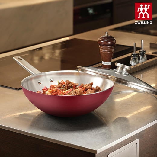 双立人joyc系列中式炒锅（红色）30cm 商品图2