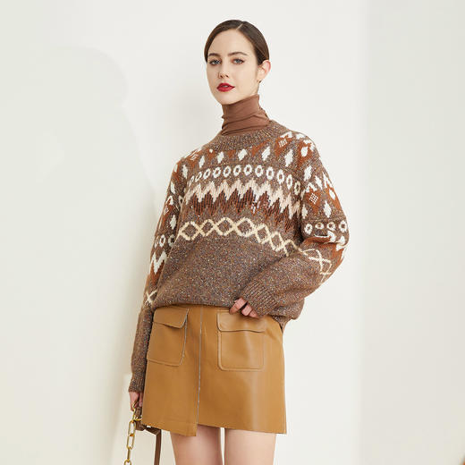 【LD652】瑟俪（斯尔丽高端）个性森女系柔软舒适针织毛衣 商品图2