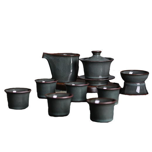 龙泉青瓷 紫口铁胎茶具 商品图5