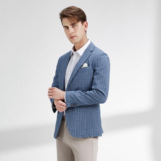 【特价】柒牌西装外套男韩版潮流帅气中青年春秋新款条纹修身上衣单西	122C70060 商品图1