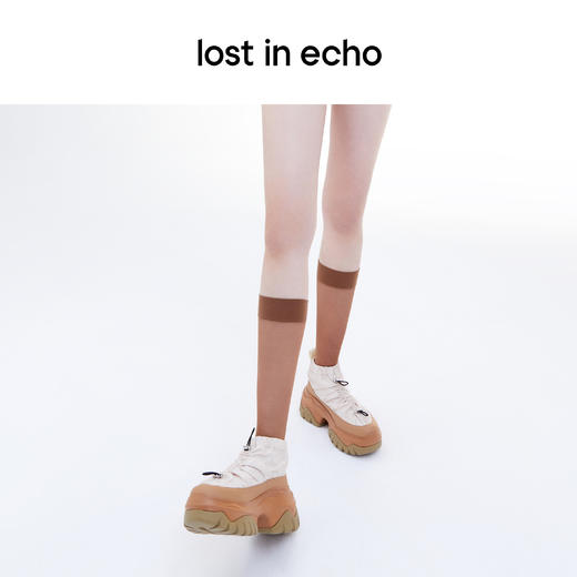 泫雅同款lost in echo 春季鱼骨厚底增高户外运动鞋老爹鞋堆堆鞋 商品图3