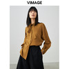 VIMAGE纬漫纪春季新款个性飘带显瘦收腰衬衫女V1709310 商品缩略图0