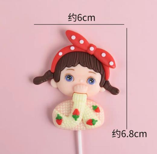 麻花辫女孩软陶 商品图0