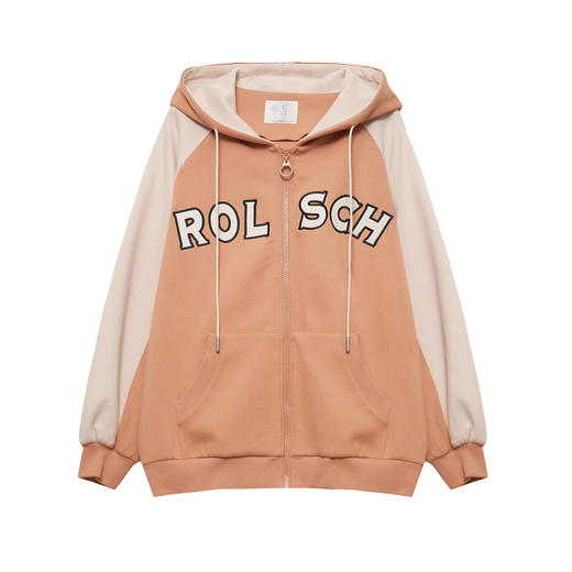 ZIHAN紫涵休闲连帽外套女字母撞色棒球服Z2Z01BS234 商品图3