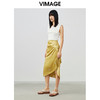 VIMAGE纬漫纪春季新款时尚印花包臀开叉中长款半身裙女裙V1706309 商品缩略图1