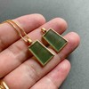 高冰种晴水绿翡翠平安无事牌18k黄金镶嵌 商品缩略图3