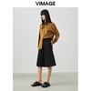 VIMAGE纬漫纪春季新款个性飘带显瘦收腰衬衫女V1709310 商品缩略图1