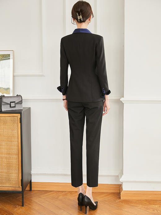 黑色职业西装套装春款气质女神范高端正装工作服高级感西服外套女 商品图4
