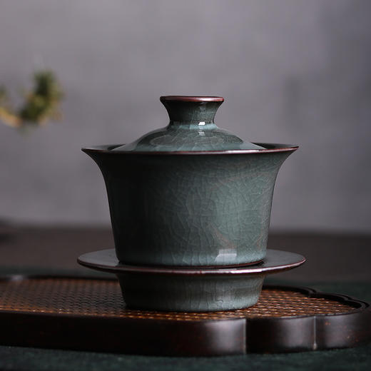 龙泉青瓷 紫口铁胎茶具 商品图3