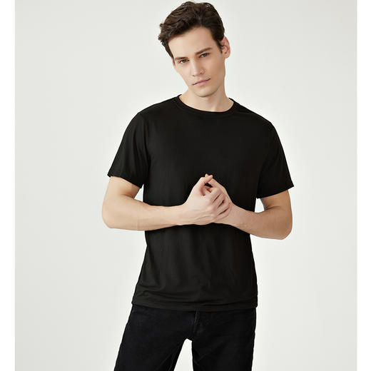 【天使法则】3件装男女丝滑透气面膜T恤 基础打底T恤 商品图2