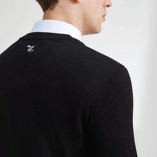 柒牌男士毛衣圆领春季新款时尚潮流含羊毛针织衫弹力保暖毛衫	122Y70060 商品图3