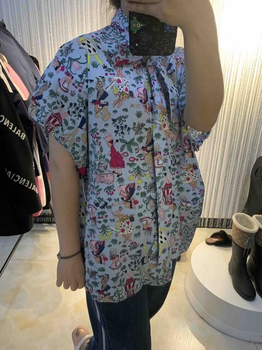 纯棉碎花春纯棉休闲时尚宽松甜美花衬衫C0153 商品图2