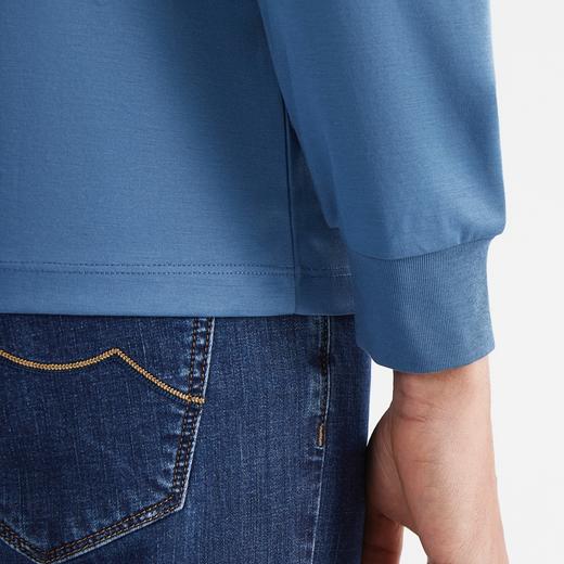 柒牌长袖polo衫男春季新款商务休闲中青年撞色翻领套头T恤衣	122T71790 商品图3