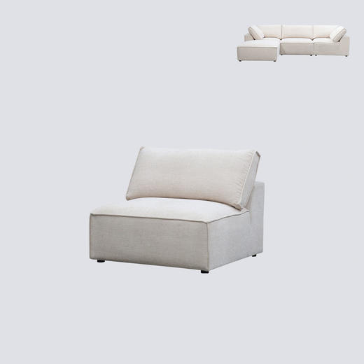 NS家居nsfurniture软包布艺转角组合沙发NSSF-5150-C1系列 商品图2