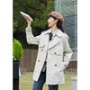 ZIHAN紫涵休闲双排扣风衣女2022春季新款纯色女外套腰带小个子简约上衣Z2Z01BS254 商品缩略图3
