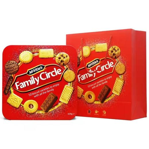 英国进口麦维他欢聚曲奇饼干礼盒620g罐装营养早餐膳食纤维代餐点心 商品图0