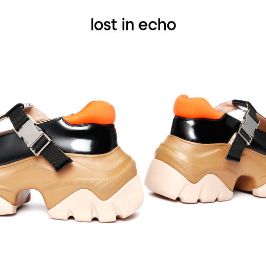 lost in echo 春季鱼骨厚底增高运动鞋玛丽珍鞋老爹鞋女 商品图2