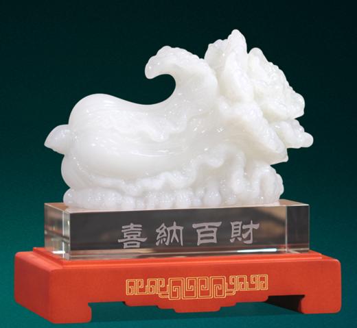 【彼达思】喜纳百财（小）琉璃摆件 商品图0