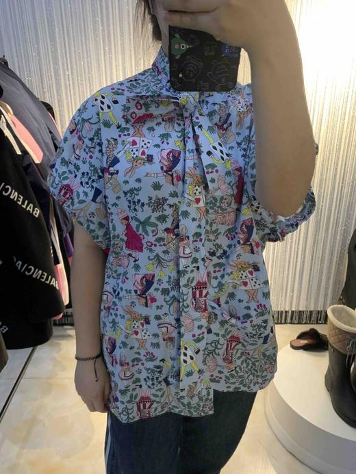 纯棉碎花春纯棉休闲时尚宽松甜美花衬衫C0153 商品图1